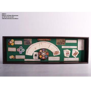 Vitrine sur l'histoire du poker — Largeur des cartes : 106 c, Enlèvement, Neuf