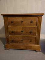 Massiefhouten ladekast, Huis en Inrichting, Ophalen, Gebruikt, 50 tot 100 cm, 3 of 4 laden