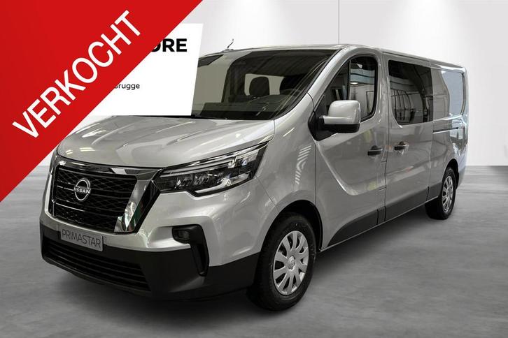 Nissan Primastar L2H1 2.0 dCi 150 N-Connecta DC 2.9T dubbele, Auto's, Bestelwagens en Lichte vracht, Bedrijf, Te koop, Adaptive Cruise Control