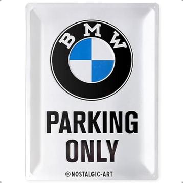 Metalen bord | BMW parking only | Nieuw beschikbaar voor biedingen