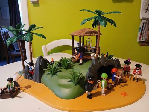 Playmobil Groot Pirateneiland, Kinderen en Baby's, Speelgoed | Playmobil, Zo goed als nieuw, Complete set, Ophalen