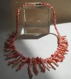 K3-1 Koraal Ketting-Takjes-Licht Rose 41½ cm., Handtassen en Accessoires, Kettingen, Verzenden, Nieuw, Roze, Steen of Mineraal