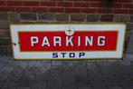Parking Stella Artois originele ongedateerde emaille pub, Verzamelen, Ophalen, Gebruikt, Reclamebord