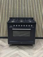 Boretti Zwart 90cm Gas 6 pits + Multifunctionele Oven, Enlèvement ou Envoi, Comme neuf, Gril, Gaz