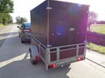 aanhangwagen met bak  gegalvaniseerd 2-1.25m h. 1.47m 750kg, Ophalen, Gebruikt