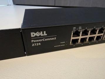 24-poort Gigabit switch Dell PowerConnect 2724 beschikbaar voor biedingen
