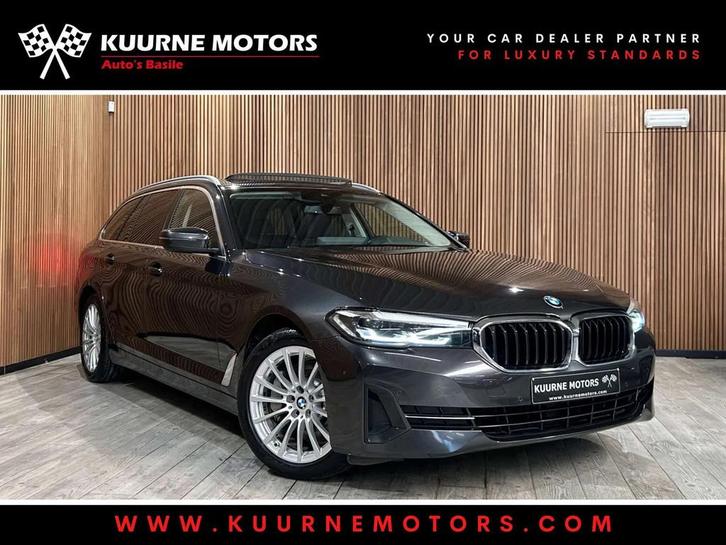 BMW 530e Touring Alu18"/Pano/Leder/Cam/Gps *2j garantie*, Auto's, BMW, Te koop, 5 Reeks, ABS, Achteruitrijcamera, Airbags, Airconditioning