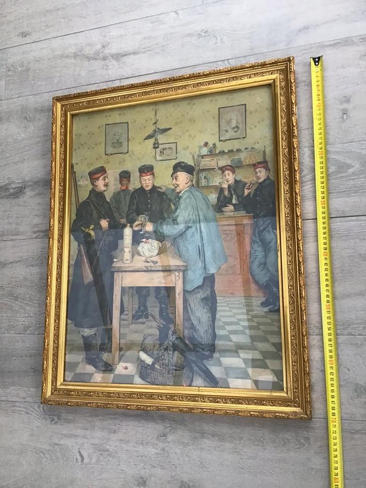 Origineel reclamekader ABBL 7 de linie elixir de Kempenaar, Verzamelen, Militaria | Algemeen, Ophalen of Verzenden