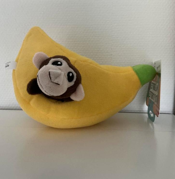 Dobble wobble banana hondenknuffel, Dieren en Toebehoren, Hondenspeelgoed, Nieuw, Knuffels, Ophalen of Verzenden