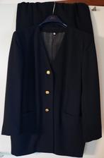 Donkerblauw mantelpakje, Kleding | Dames, Ophalen, Gedragen, Maat 42/44 (L)