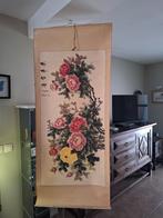 Grand rouleau à suspendre chinois avec pivoines - 175 cm - p, Enlèvement ou Envoi