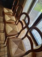 4 stoelen in Louis Philippe-stijl, Huis en Inrichting, Vier, Bruin, Zo goed als nieuw, Hout