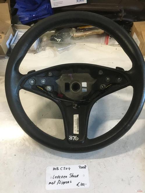 Mercedes C 204 220 cdi 2008  Lederen Stuur met Flippers, Auto-onderdelen, Besturing, Gebruikt, Ophalen of Verzenden