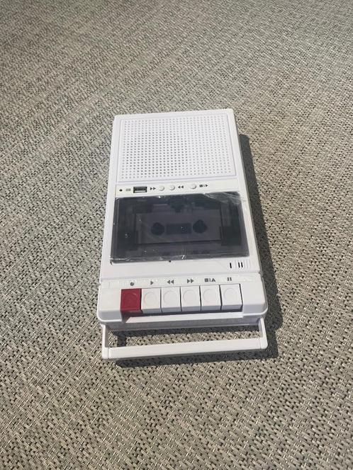 oldschool draagbare cassetterecorder, Audio, Tv en Foto, Bandrecorder, Bandrecorder, Ophalen of Verzenden