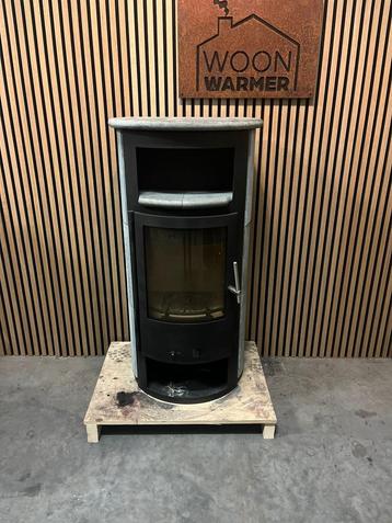 24250 Zware Speksteenkachel Drooff 7kw🔥, Huis en Inrichting, Ophalen, Gebruikt, Houtkachel, Vrijstaand