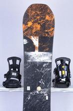 150 cm snowboard BURTON RADIUS, black/orange, woodcore, FLAT, Sport en Fitness, Snowboarden, Verzenden, Gebruikt, Board