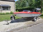 Shakespeare speedboot (polyester) met trailer te koop, Watersport en Boten, Ophalen, Gebruikt, Minder dan 70 pk, 3 tot 6 meter