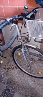 fiets met vitessen(7) grijs met fietstas en fietsmand, Fietsen en Brommers, Elektrische fietsen, Ophalen, Gebruikt