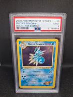 Misty's Seadra Holo 1st Edition Gym Heroes PSA 9, Ophalen of Verzenden, Zo goed als nieuw