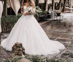 Prachtig uniek trouwkleed, Kleding | Dames, Trouwkleding en Trouwaccessoires, Ophalen, Trouwjurk, Wit, Zo goed als nieuw