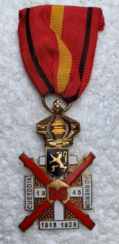 Medaille,1918-1929-1945 Herinneringsmedaille Oude Rijnwacht, Verzamelen, Militaria | Algemeen, Landmacht, Lintje, Medaille of Wings
