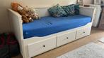 bed met matrassen, Huis en Inrichting, Slaapkamer | Bedden, Ophalen, Wit, Tweepersoons, Zo goed als nieuw