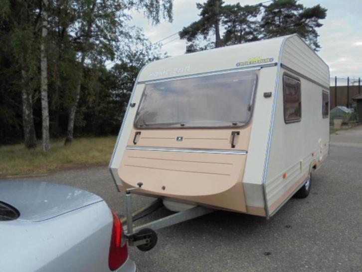 home car 390-grote rondzit of zitje+bed,wc-treinzit+voortent, Caravans en Kamperen, Caravans, Bedrijf, tot en met 4, 750 - 1000 kg