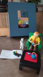 Figurine Tintin prenant le thé, Ophalen of Verzenden, Kuifje, Nieuw