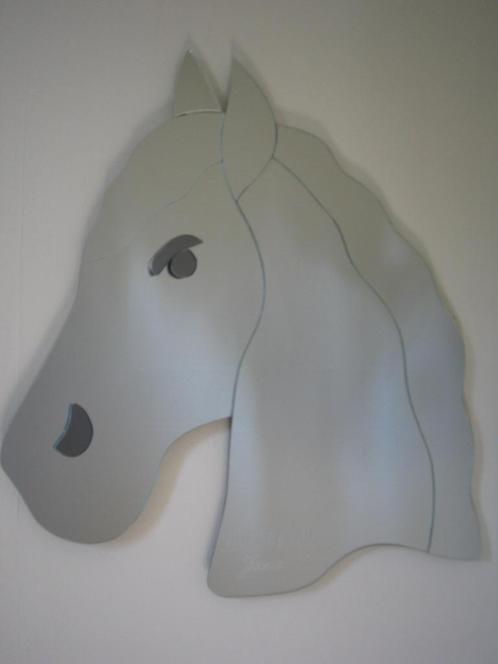 spiegel paardenhoofd, Huis en Inrichting, Woonaccessoires | Spiegels, Nieuw, 50 tot 75 cm, Minder dan 100 cm, Overige vormen, Ophalen of Verzenden