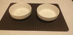2 vuurvaste witte ronde kommen.€ 1 voor 2 stuks., Ophalen, Gebruikt, Overige materialen, Kom(men)