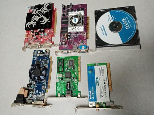 Tower PC grafische kaarten (PCI) + wifi-kaart, netwerk, Computers en Software, Videokaarten, Gebruikt, Overige chipsets, PCI, Ophalen