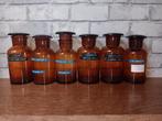 6 originele apothekersflessen., Ophalen of Verzenden