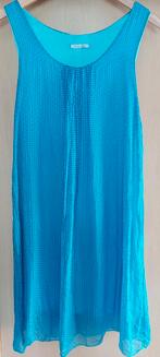Robe en soie véritable en parfait état, M - L, Vêtements | Femmes, Robes, Enlèvement ou Envoi, Comme neuf, Bleu