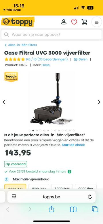Vijverpomp beschikbaar voor biedingen