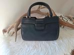 Handtas tophandle vintage donkerblauw mooie staat, Handtassen en Accessoires, Tassen | Damestassen, Ophalen of Verzenden, Gebruikt