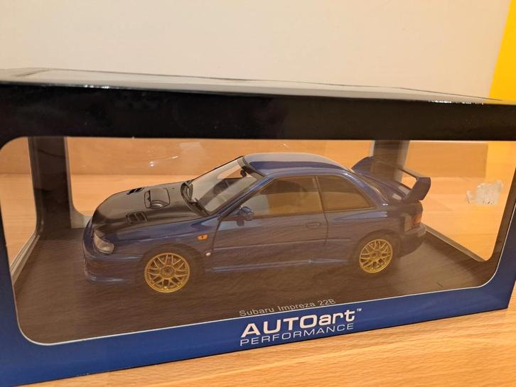 Nieuwe Subaru Impreza STI 22B Carbon Edition AUTOART 1/18, Hobby en Vrije tijd, Modelauto's | 1:18, Nieuw, Auto, Autoart, Ophalen of Verzenden