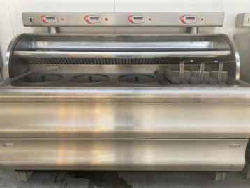 PERFTA GAS-friteuse met 4 tanks en automatische filtratie va beschikbaar voor biedingen