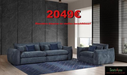Salon Glenn KNALPRIJS !!, Huis en Inrichting, Zetels | Zetels, Nieuw, Rechte bank, Vierpersoons of meer, 300 cm of meer, Kunststof