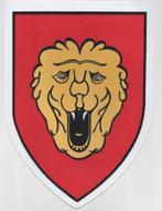 Stikker voor Minerva jeep of leger voertuig 1BE Korps, Ophalen, Landmacht, Embleem of Badge
