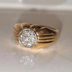 15g Zware 18k gouden diamanten ring briljant 0.70 ct., Enlèvement ou Envoi