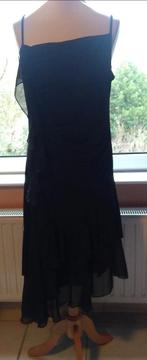 zwart kleed lang, Kleding | Dames, Jurken, Ophalen of Verzenden, Maat 42/44 (L), Zwart