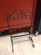 Porte bijoux en fer forgé noir 23cm x 39cm, Zo goed als nieuw