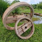 Anciennes roues de courroie de ferme, moulin, industrie, Utilisé, Enlèvement ou Envoi