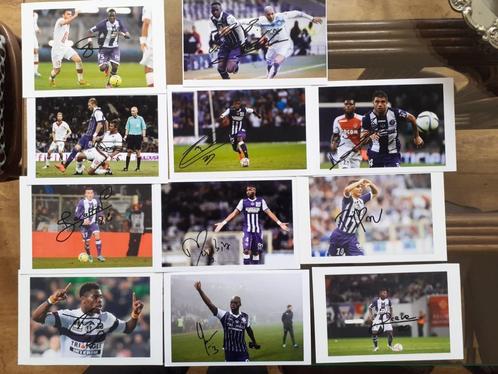 11 getekende foto's FC Toulouse, Verzamelen, Sportartikelen en Voetbal, Zo goed als nieuw, Ophalen of Verzenden
