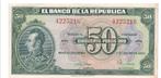 Colombie, 50 pesos, 1953, Timbres & Monnaies, Billets de banque | Amérique, Amérique du Sud, Envoi, Billets en vrac
