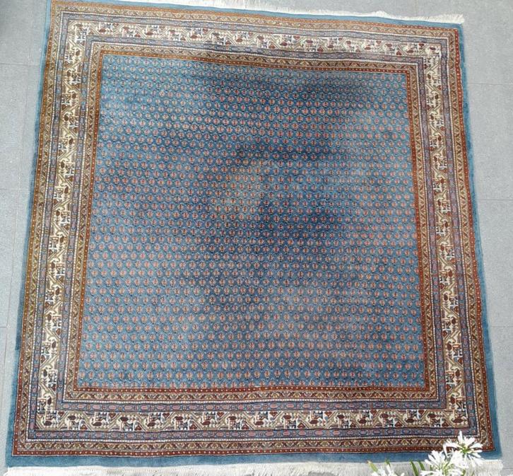 Met de handgemaakt Oosters tapijt (+/- 2m op 2m25), Antiek en Kunst, Antiek | Tapijten, Tafelkleden en Textiel, Ophalen