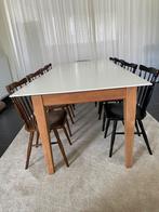 Corean tafelblad (Arco) met houten poten 280cm op 105cm, Huis en Inrichting, Tafels | Eettafels, Gebruikt, Ophalen