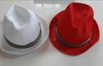 Verkleedkledij Feesthoed : hoed rood en wit, Ophalen of Verzenden