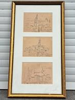 3 dessin signe a mulliez, Antiquités & Art, Art | Dessins & Photographie, Enlèvement ou Envoi