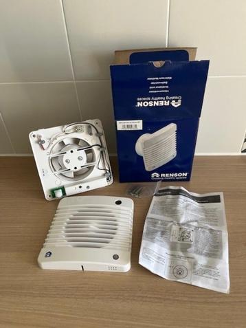 Renson ventilator elektrisch met bewegingssensor wit ø10 cm, Enlèvement ou Envoi, Neuf, Ventilateur